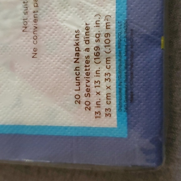 20 Papyrus Napkins confetti 13 inch square ONE pack of 20 napkins artsy - Picture 4 of 5